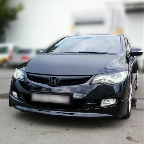 Накладки на фары (реснички) для Honda Civic (2009-2011) купить недорого с доставкой в Кузнецк
